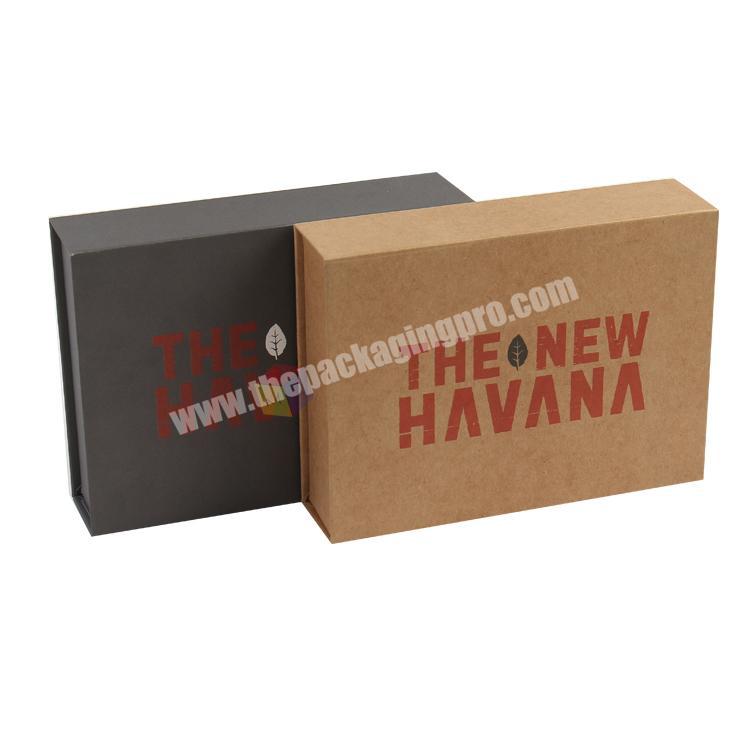 design logo magnet close kraft paper gift packaging boxes