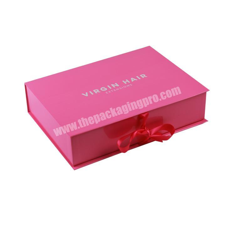 design logo weave packaging luxury custom hair box