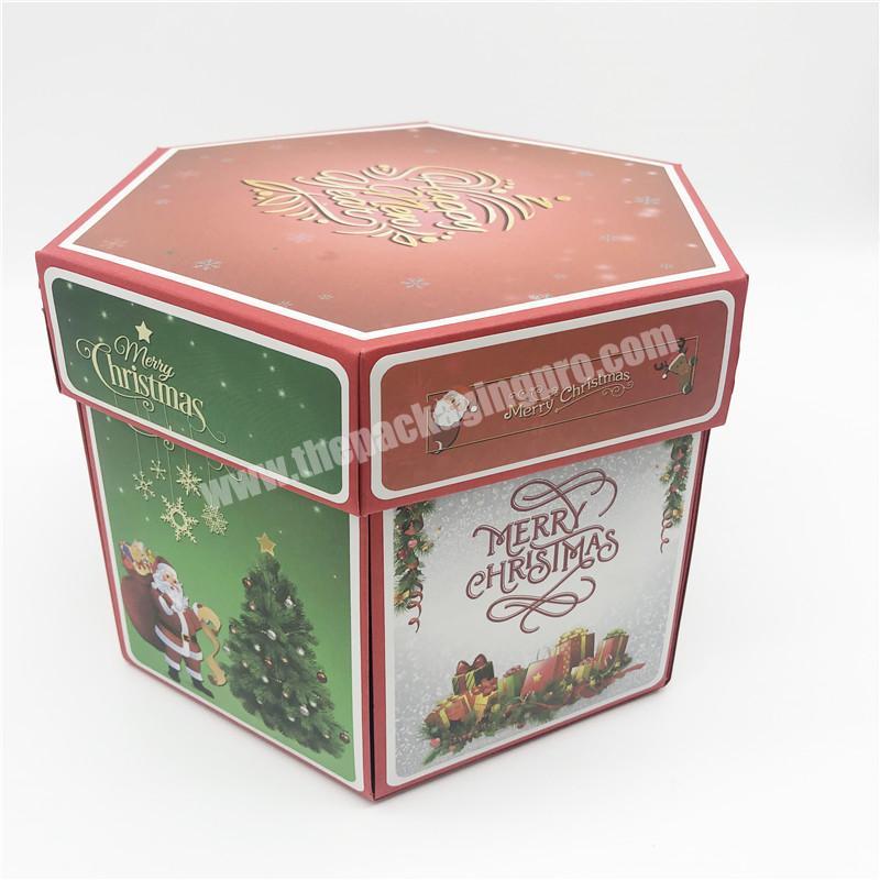 design professional cardboard explosion box for Christmas