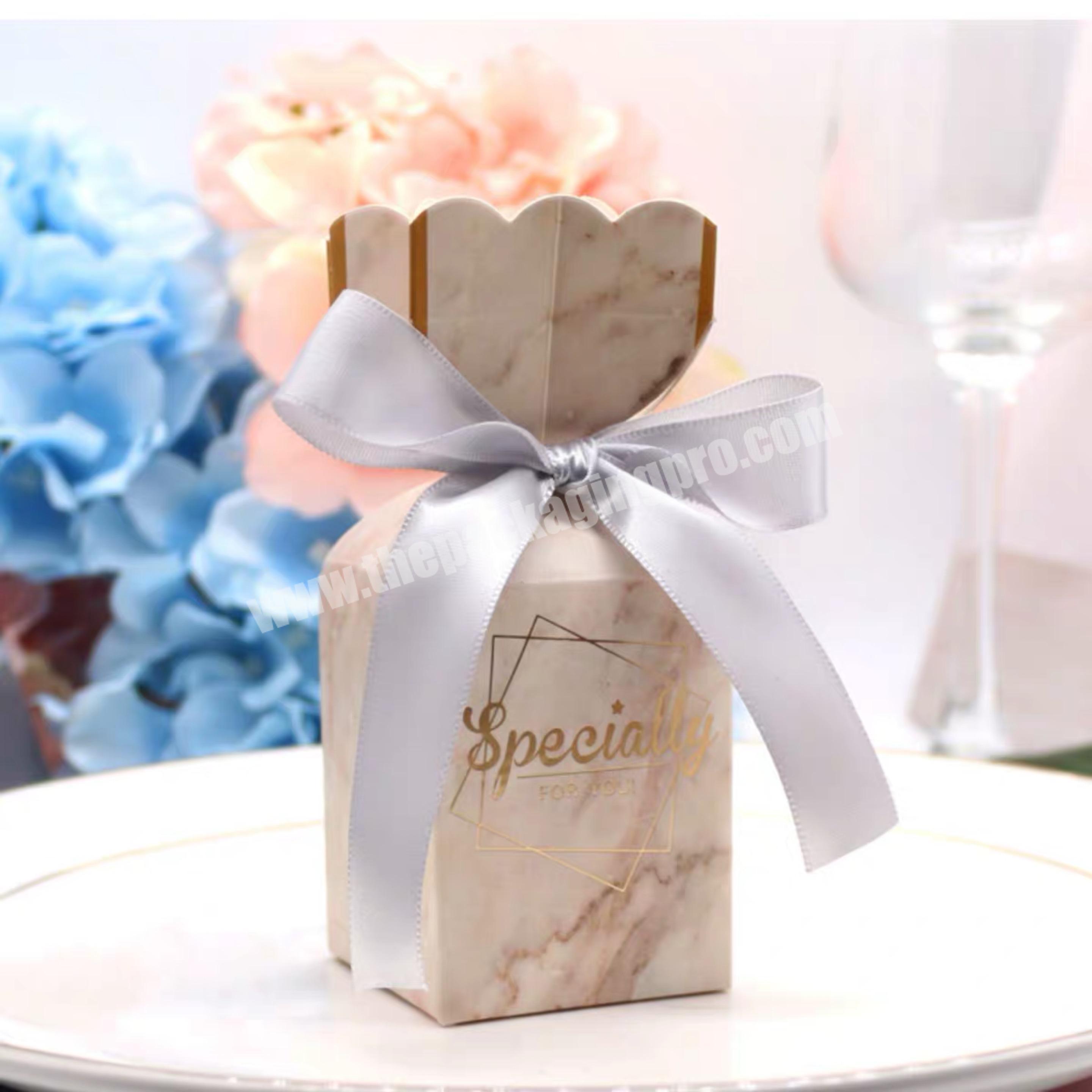 design small gift door candy packaging box for wedding favors