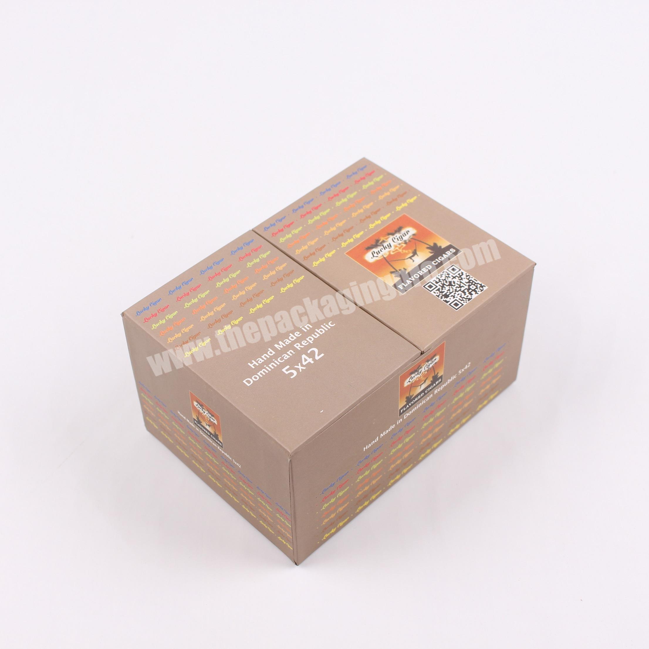 Design unique custom Printed 250g art paper promotional gift cigarette paper packing box