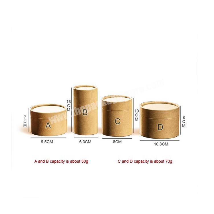 Design your own style sample kraft paper tube packaging recycled round cardboard for poster packaging