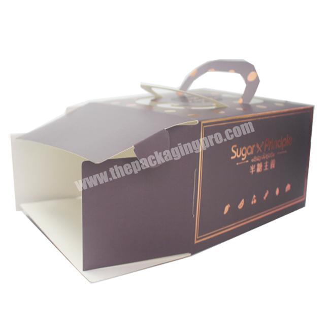 Designed Color Printed Paper Birthday Rich Cake Boxes