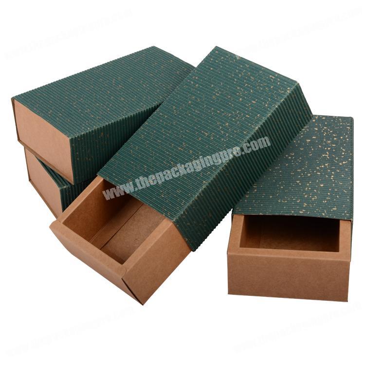 Different color handmade recycled unique packaging paper drawer box