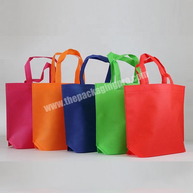 different colors custom logo eco-friendly cheap promotional shopping non woven bag