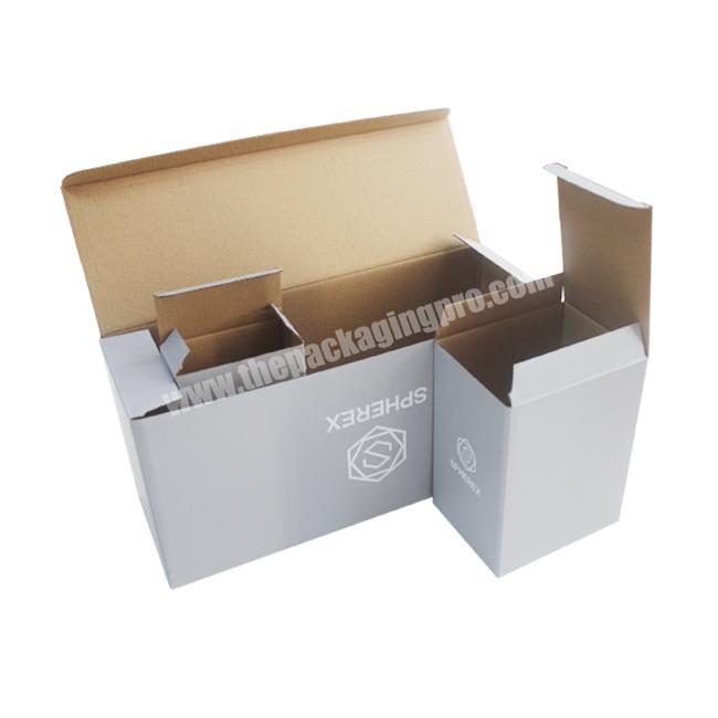 Different Colors Custom Print Logo 3 Ply Corrugated Box With e Corrugated Flute Clothing Shipping Box