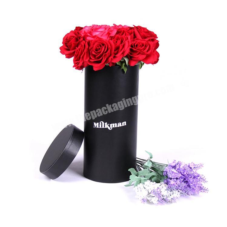 Custom Different design luxury cardboard paper florist flower hat gift box for roses packaging with custom logo