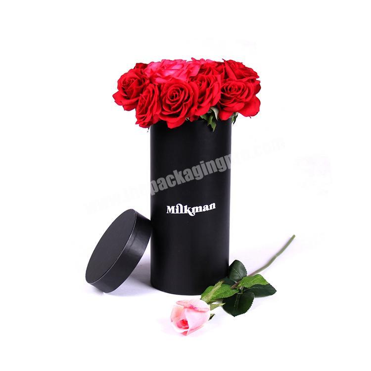 Wholesale Different design luxury cardboard paper florist flower hat gift box for roses packaging with custom logo