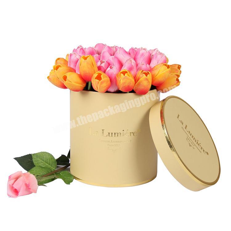 Manufacturer Different design luxury cardboard paper florist flower hat gift box for roses packaging with custom logo