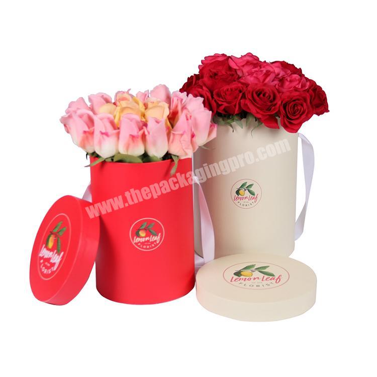 Supplier Different design luxury cardboard paper florist flower hat gift box for roses packaging with custom logo