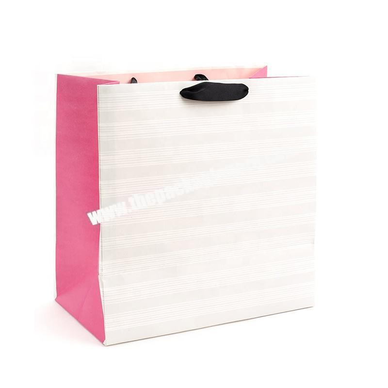 Different size Luxury Boutique Packaging Custom Print Black Private Label Gift Paper Bag
