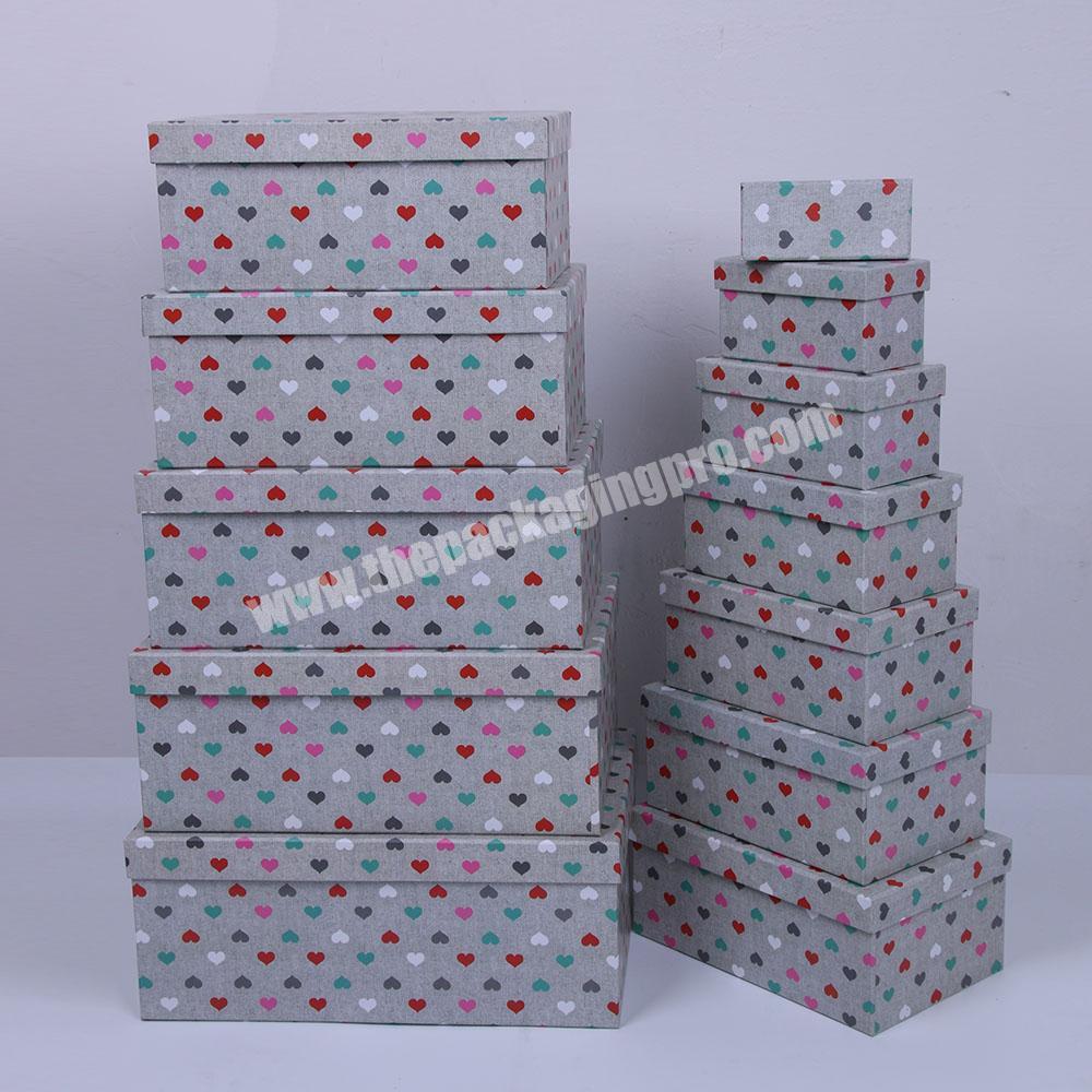 Different Sizes Rectangle Packaging Box With Lids For Cosmetics