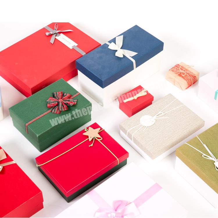 Different types fancy paper gift packaging box flat pack gift box