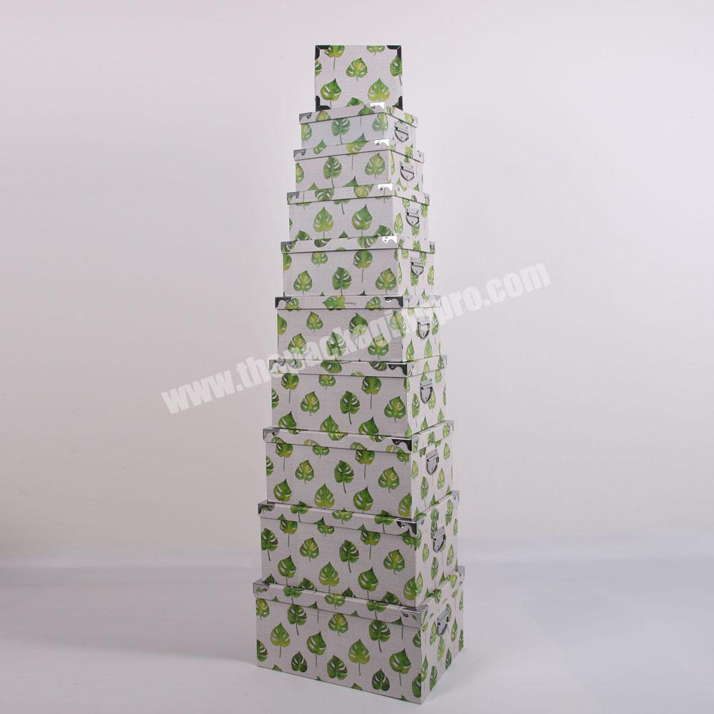 Different Types Rectangle Cardboard Gift Packaging Box With Lid