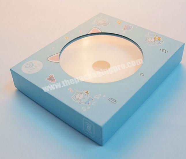 Disk packaging box with window and EVA inner