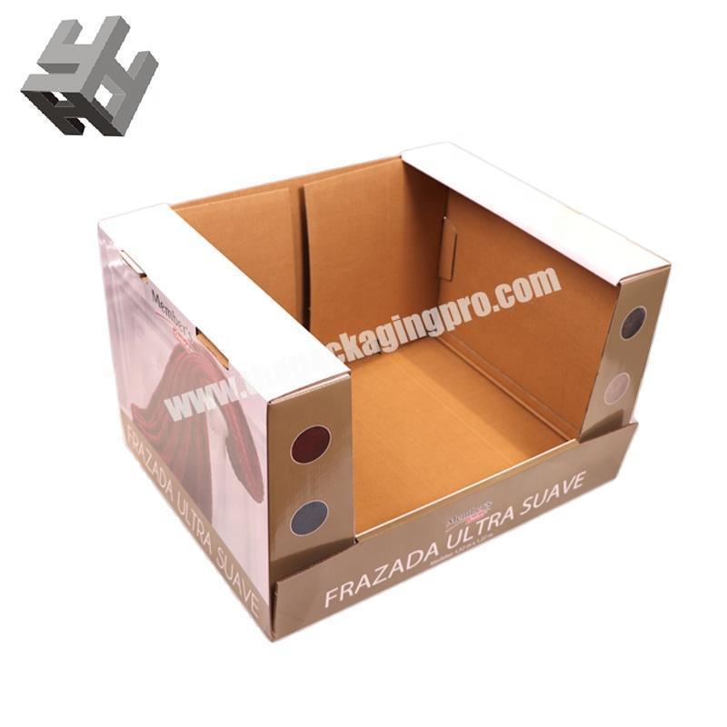 Display box bedding blanket box can be customized luxury reycled  hard paper box