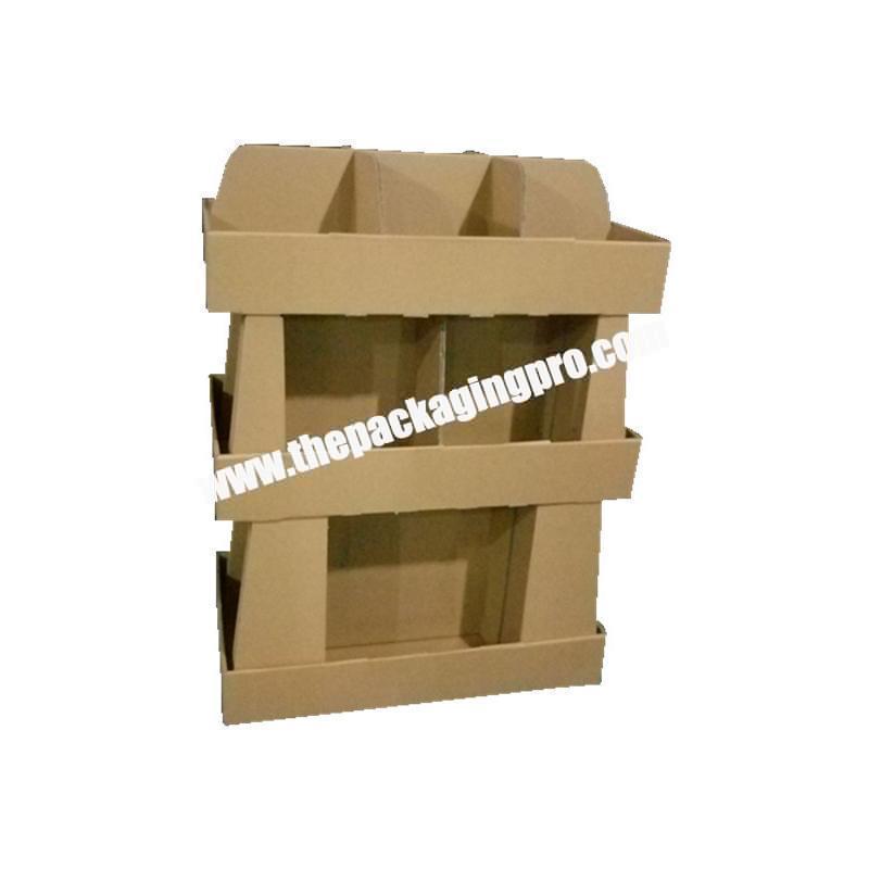Disposable cardboard shelf display box
