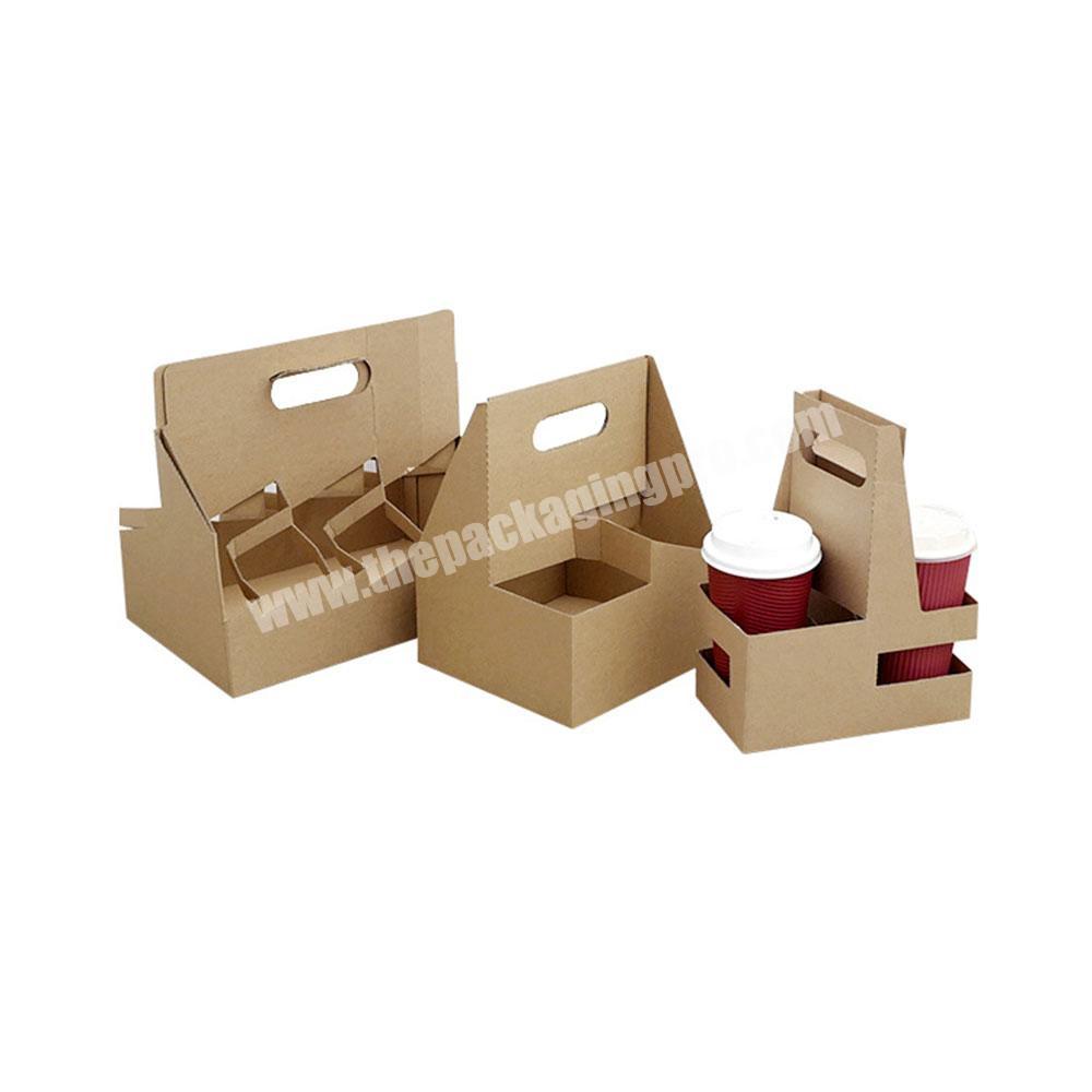 Disposable High Quality Take Away Coffee 2 Cups 4 Cups 6 Cups Trays Holder