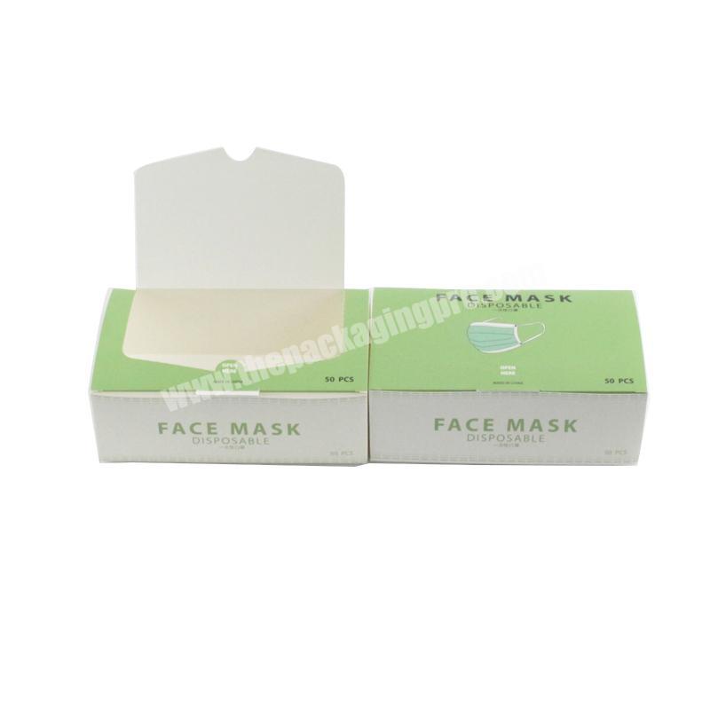 Disposable Kn95 Facial Mask Paper Packaging Face Mask Box