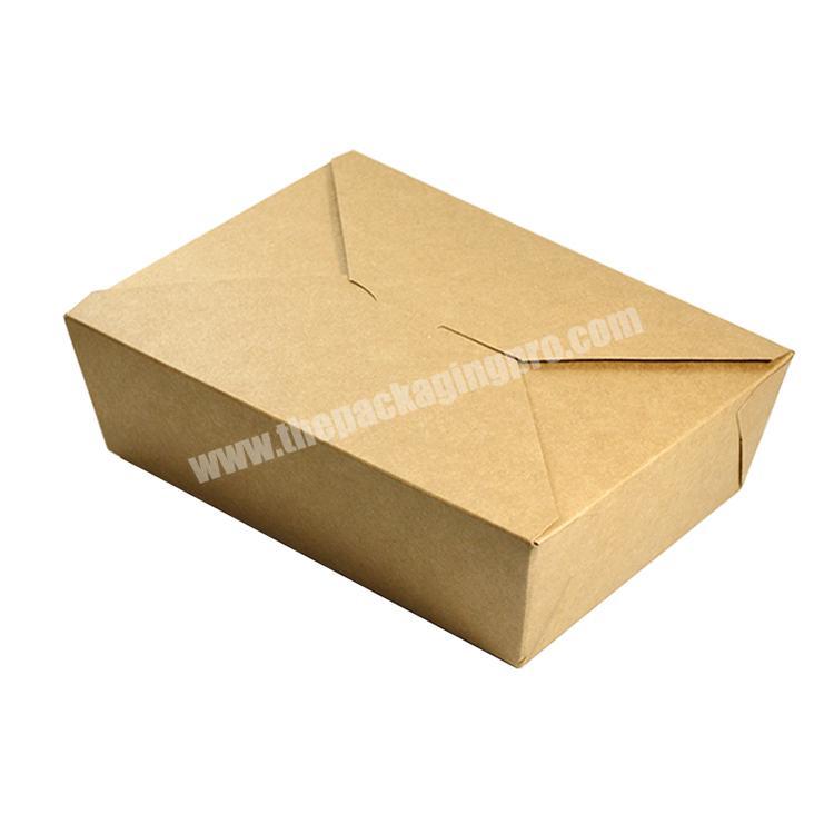 Disposable kraft meal box aviation environmental protection fast food box takeaway meal box wholesale customization