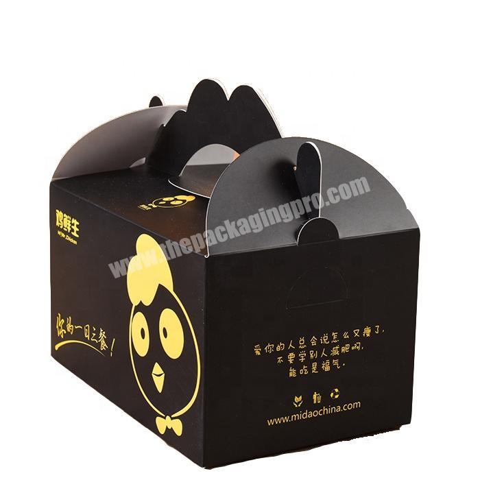 Disposable kraft paper packaging lunch box for fast food take away