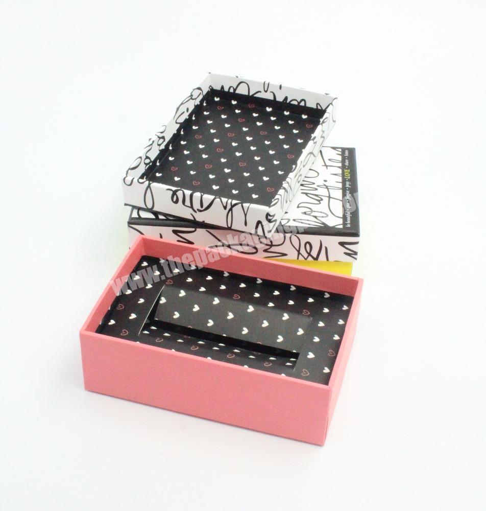 Disposable Luxury Cosmetic Plastic Packaging Box With Die Cut Insert