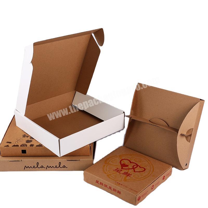 disposable pizza box kraft craft paper cookie boxes tote custom packaging boxes