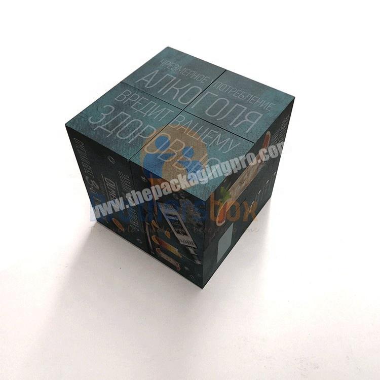 DIY Toy Magnet Square Magic Photo Cube Puzzle 3x3x3