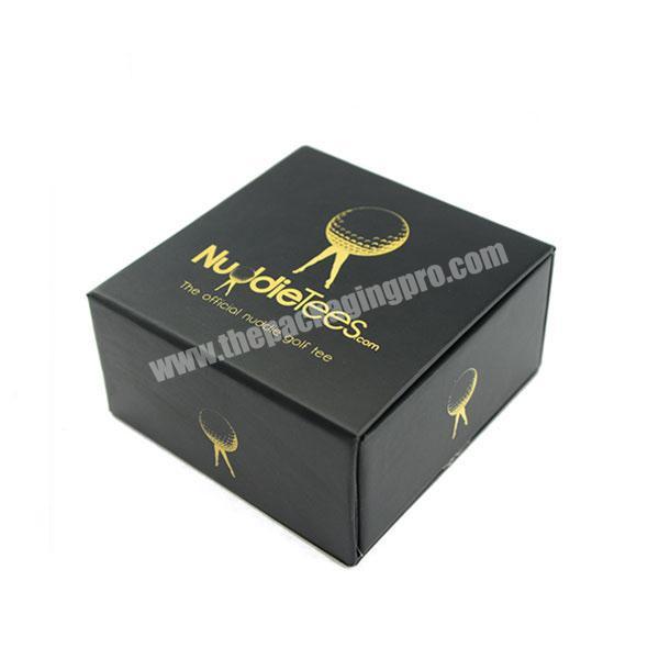 Dongguan hot sale black two pieces wallet box packaging