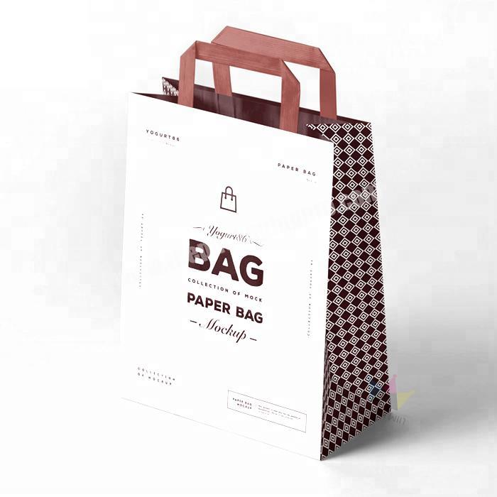 Dongguan Wholesale High Quality Fashion Custom Paper Bag With Brown Kraft Handle