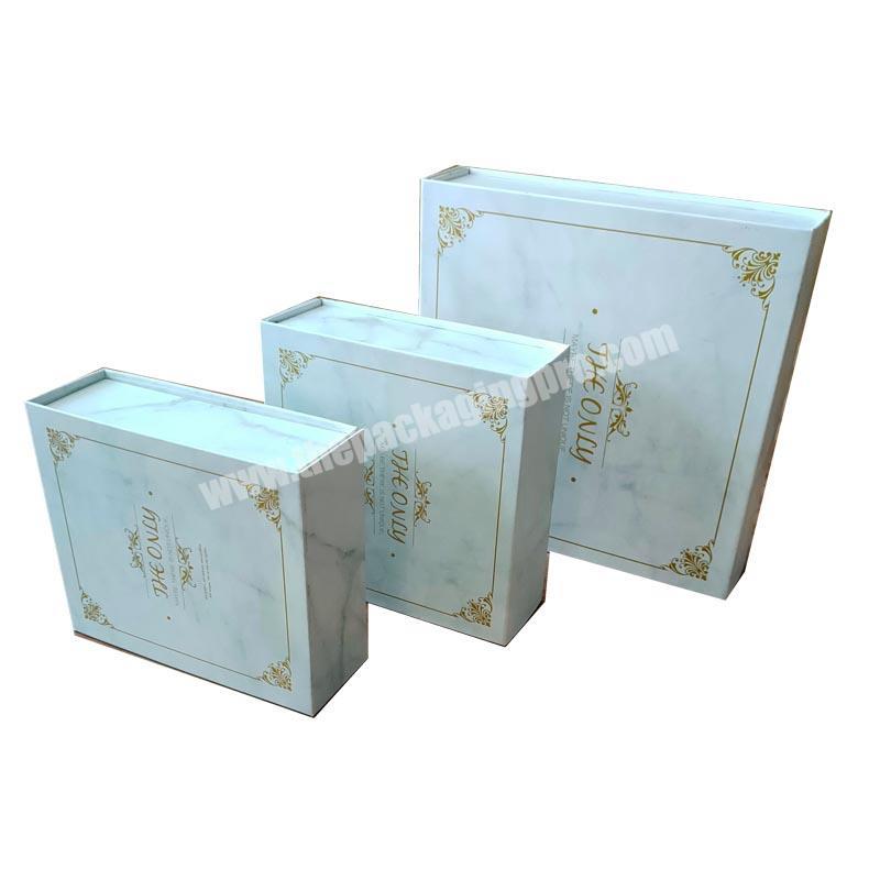 Dongming custom logo recyclable luxury fashion printing gift packaging paper box with magnet