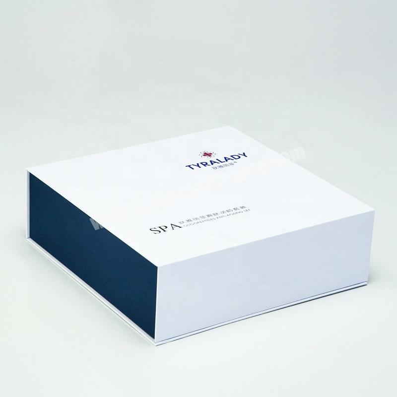 Dongming exclusive Oxford pattern coated paper magnetic box cosmetics clamshell gift box with lamination craft