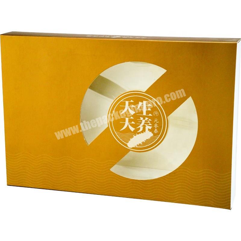 Dongming foldable paper card box with label for healthy food with matt lamination