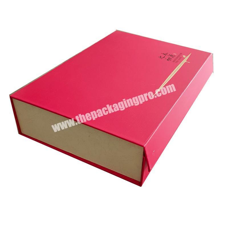 Dongming high-end customized gold stamping logo print paper laminated packaging gift box