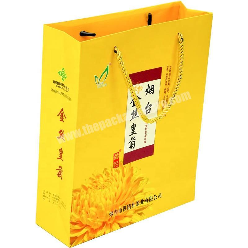 Dongming luxury boutique gift packaging custom print private label gift paper bag with handle
