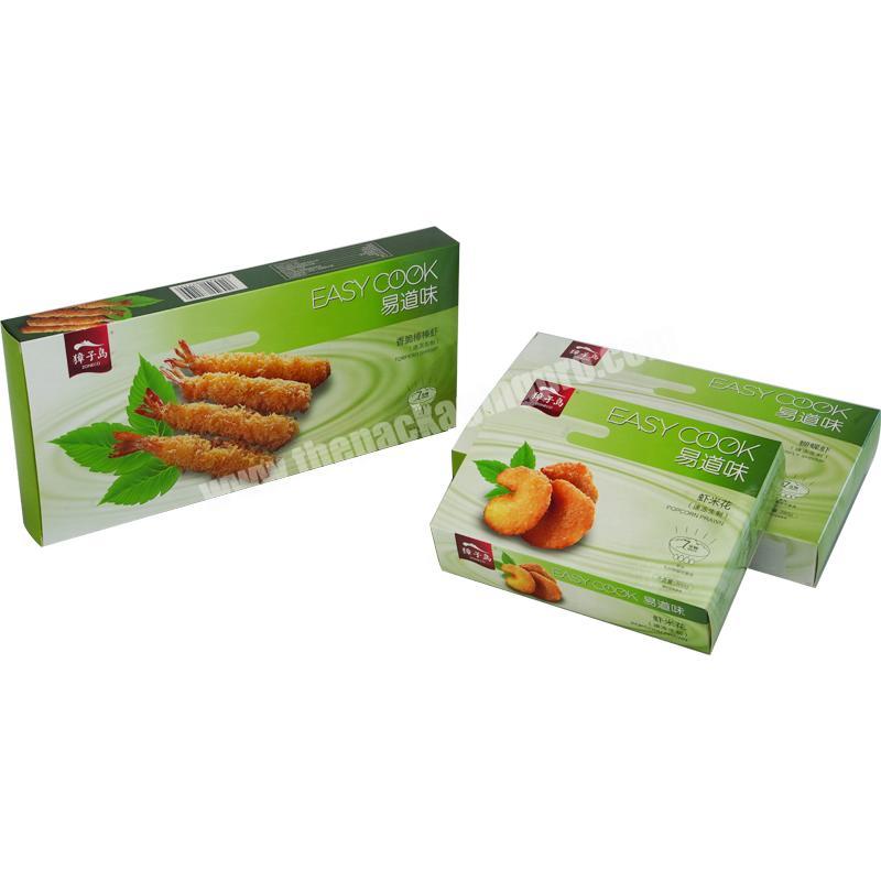 Dongming promotional wholesale cardboard packaging box custom fried seafood packaging box