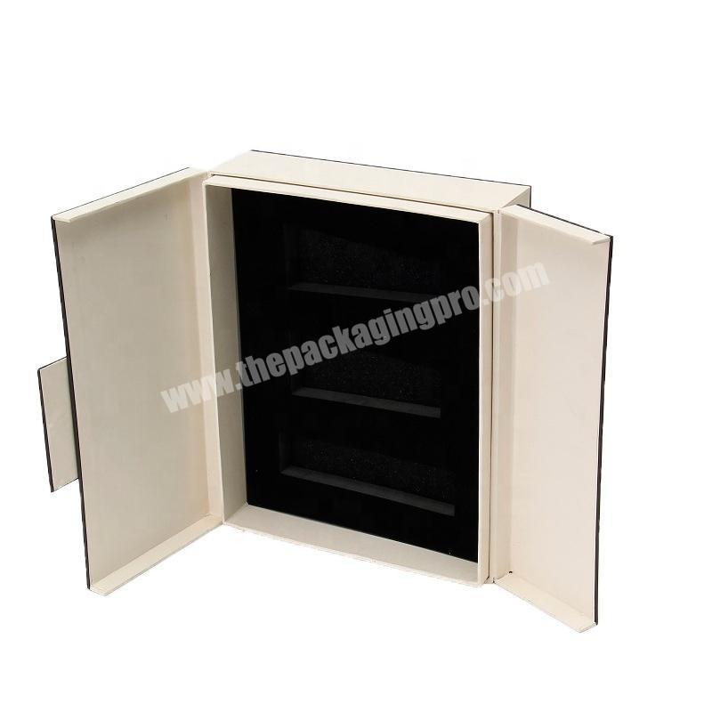 double door gift box custom logo magnetic cosmetic lipstick packaging boxes