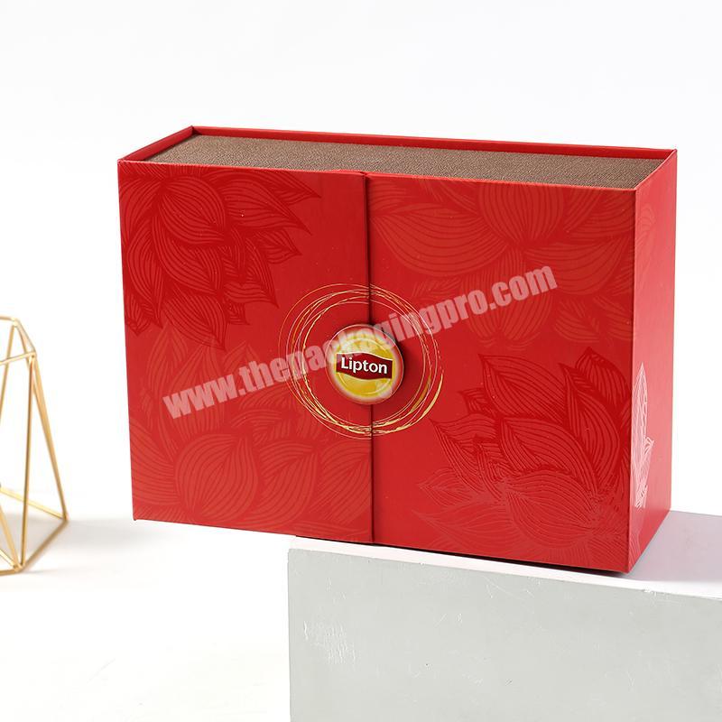 double door open Custom Elegant Luxury Gift Mooncake Packaging Cardboard Bakery Paper packaging Boxes for food