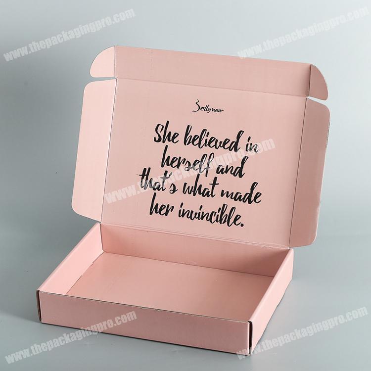 Double sides printed corrugated box packaging for underwear