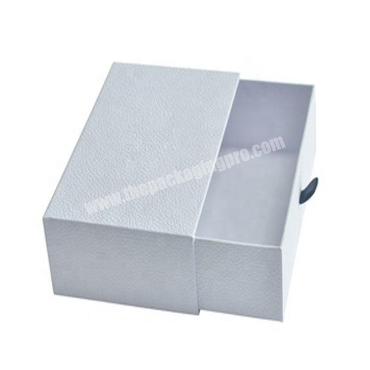 drawer shape design customized cardboard paper box with ribbon tab