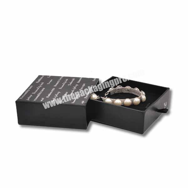 Drawer-Style Paper Bracelet Box With Black Color