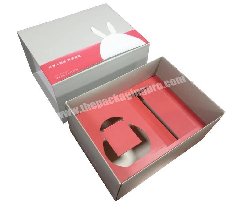 Drawer Type Tea Glass Ceramic Cup Folding Sleeve Gift Box with Paper Card Protection Inside