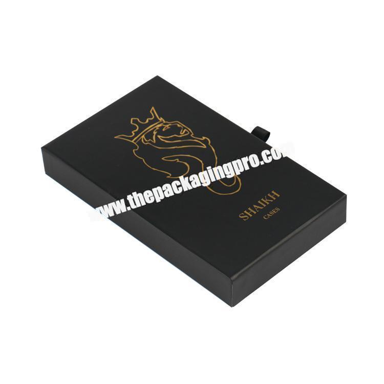 durable black phone case custom packaging box