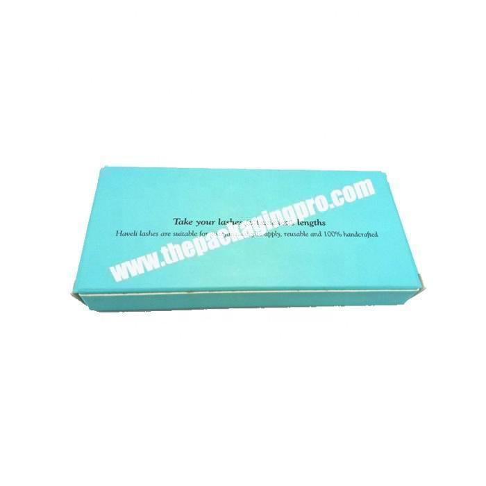 Durable cardboard paper packaging box with clwar pvc window for false eyelash