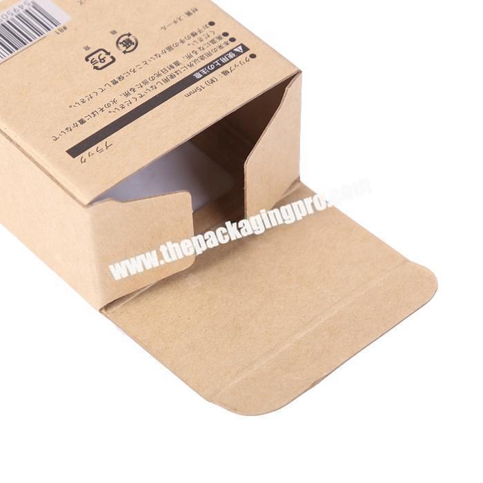 Durable kraft paper packaging soap box with black printing words