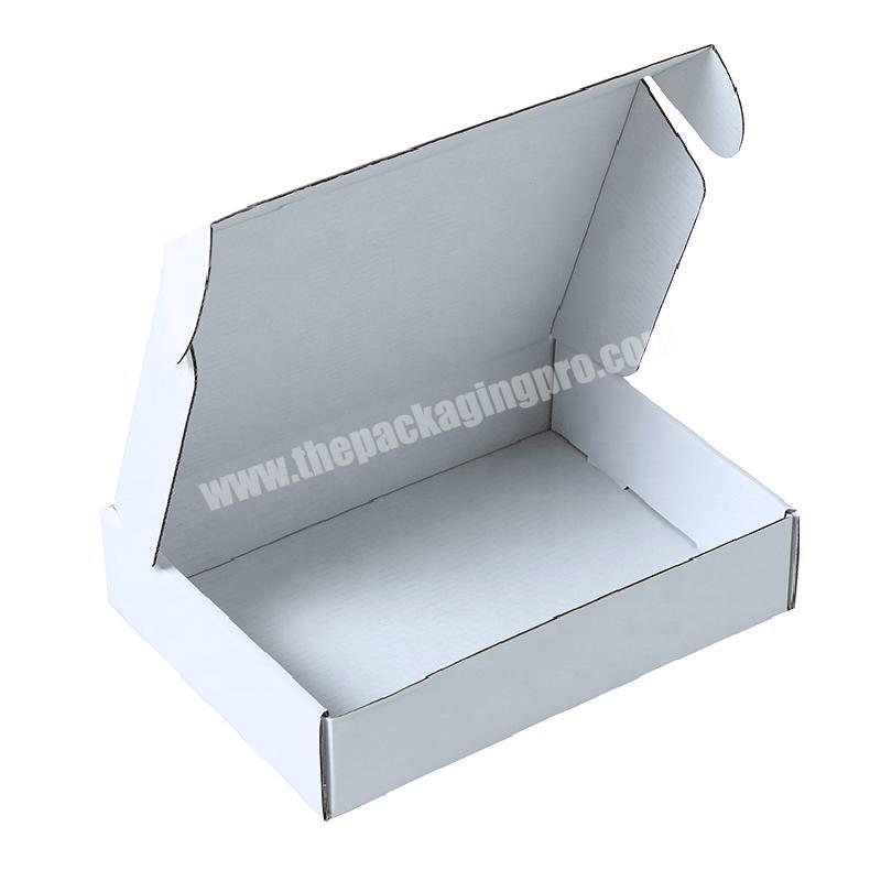 E Flute Corrugated Plain White Custom Boxes For Hoodies And Cardigans