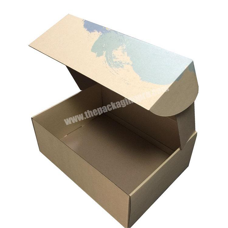 E flute custom unique kraft packaging shipping clothing box