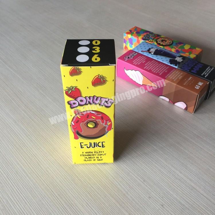 E- liquid Packaging Cardboard Box, Custom Logo E-liquid Paper box,30ml 60ml 90ml 120ml E juice dropper