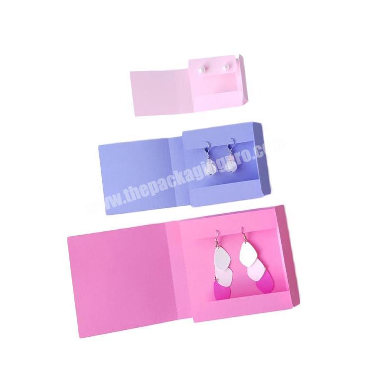 Earring Packaging Paper Box Simple Card Paper Custom Logo Jewelry Box