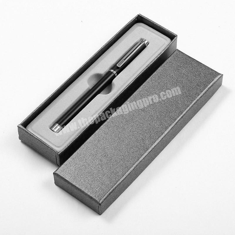 Eastbox Luxury High-End Black Gift Packing Single Ink Cardboard Pen Box